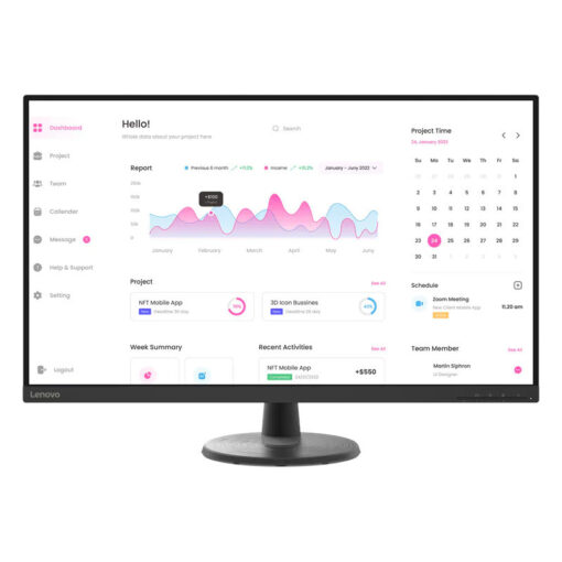 ⁦Lenovo IP monitor D32-40 - 66FCGAC2IS⁩ – תמונה ⁦2⁩