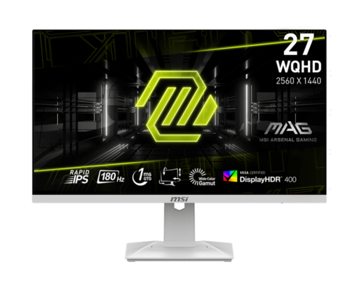 מסך מחשב לבן גיימינג MSI MAG G274QRFW 2K