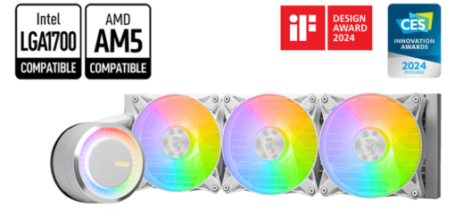 קירור נוזלי לבן למעבד MSI MAG CORELIQUID E360 WHITE