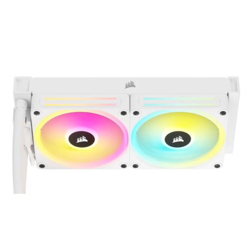 ⁦Corsair iCUE LINK H100i RGB AIO 240mm White Liquid CPU Cooler⁩ – תמונה ⁦4⁩