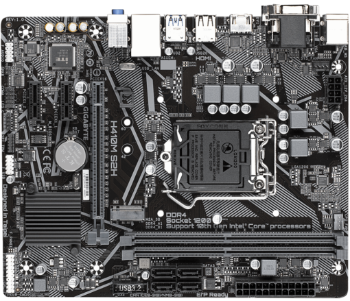 ⁦Gigabyte H410M S2H⁩ – תמונה ⁦3⁩