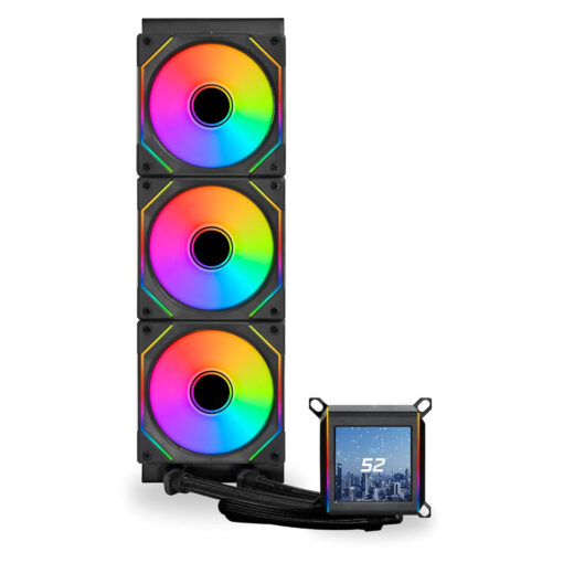 ⁦קירור מים נוזלי Lian-Li Galahad II LCD SL-INF 360 AIO שחור⁩ – תמונה ⁦2⁩