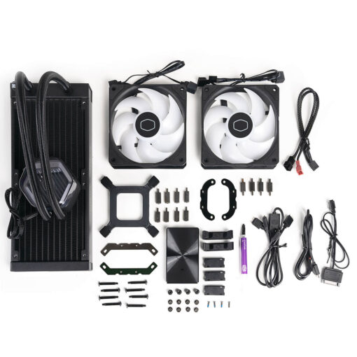 ⁦CoolerMaster 240 ATMOS ARGB Liquid Cooler⁩ – תמונה ⁦6⁩