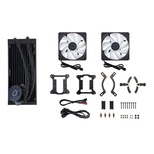 ⁦CoolerMaster MasterLiquid 240L Core ARGB Liquid Cooler⁩ – תמונה ⁦4⁩
