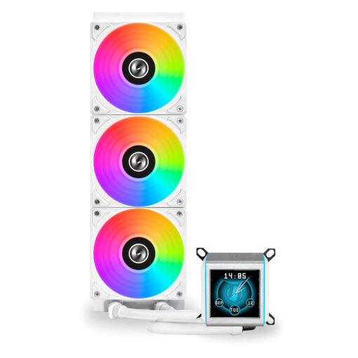 ⁦קירור מים נוזלי Lian-Li Galahad II LCD 360 AIO לבן⁩ – תמונה ⁦2⁩