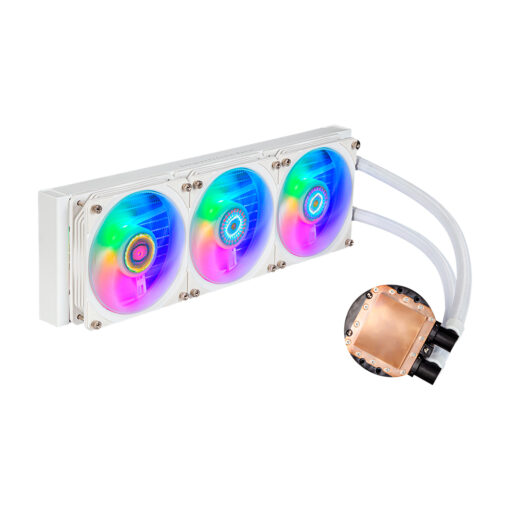 ⁦CoolerMaster PL360 Flux White Liquid Cooler⁩ – תמונה ⁦3⁩