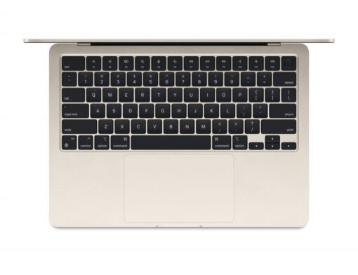 ⁦מקבוק אייר MacBook Air 13" (2024) M3 8C-CPU 8C-GPU/16GB/256GB STARLIGHT MC8J4HB/A⁩ – תמונה ⁦2⁩