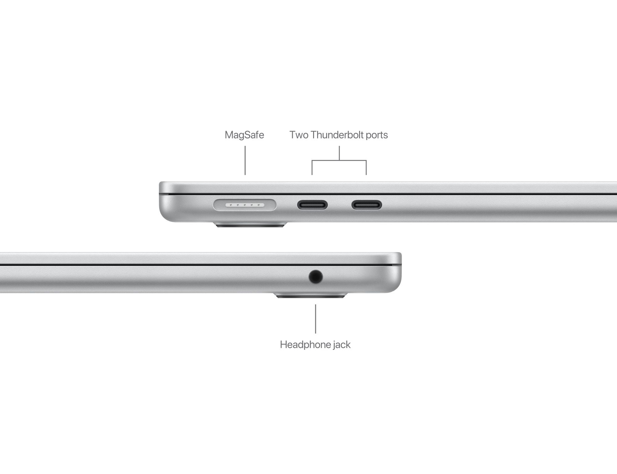 מקבוק אייר MacBook Air 13" (2024) M3 8C-CPU 10C-GPU/24GB/1TB SILVER Z1B8-24G-1T – תמונה 8