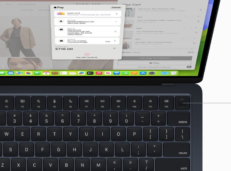 מקבוק אייר MacBook Air 13" (2024) M3 8C-CPU 10C-GPU/24GB/1TB SILVER Z1B8-24G-1T – תמונה 10