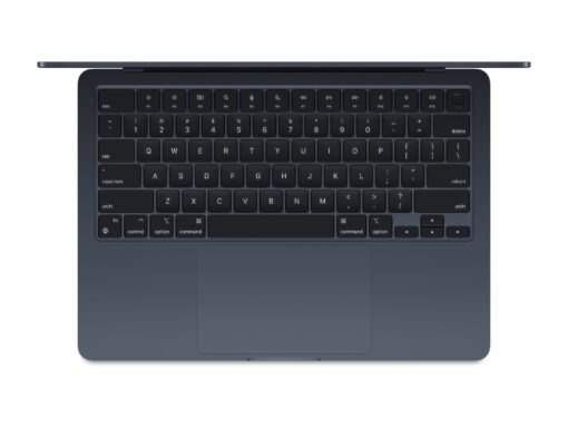 ⁦מקבוק אייר MacBook Air 13" (2024) M3 8C-CPU 10C-GPU/24GB/512GB MIDNIGHT MC8Q4HB/A⁩ – תמונה ⁦2⁩