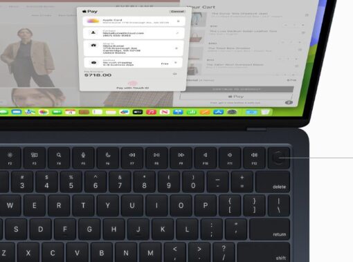 ⁦מקבוק אייר MacBook Air 13" (2024) M3 8C-CPU 10C-GPU/16GB/512GB MIDNIGHT Z1G5000FW *פריסה אמריקאית*⁩ – תמונה ⁦12⁩