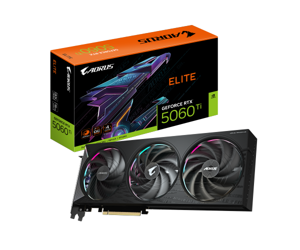 כרטיס מסך Gigabyte RTX 5060 Ti Aorus Master Elite 16GB