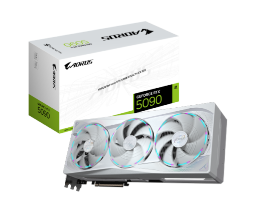כרטיס מסך AORUS GEFORCE RTX 5090 STEALTH ICE 32G