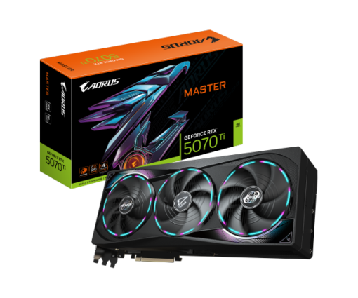 כרטיס מסך GIGABYTE AORUS GeForce RTX 5070 Ti MASTER 16G